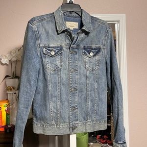 All Saints Distressed Denim Jacket in EUC